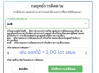คงที่ (Fixed) — ขนาดเท่ากันทุกออเดอร์